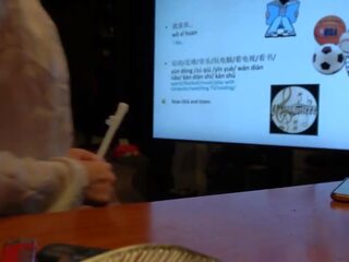 Κινέζικο δάσκαλος έχει πορνό με μαθητής/ρια κατά την διάρκεια ιδιωτικό κατηγορία (speaking κινέζικο) βρόμικο ταινία βίντεο