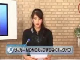 Jepang olahraga berita flash anchor kacau dari di belakang