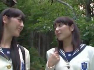 Japānieši av lesbietes skolnieces, bezmaksas x nominālā filma 7.b