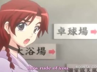 Raudonplaukiai hentai patrauklus hottie suteikiant zylė darbas į anime video
