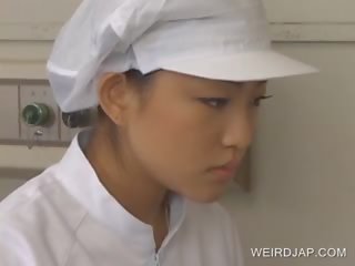 Japonesa enfermeiras dando punhetas para pacientes